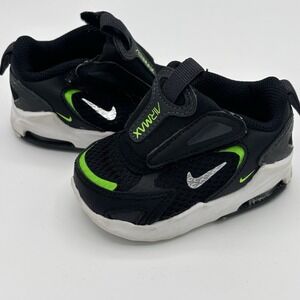 Nike Air Max Bolt CW1629-006 Toddler Size 3C Shoes Black  Bright Green‎